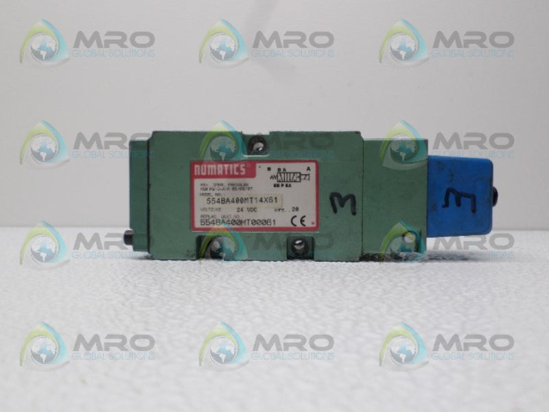 NUMATICS 554BA400MT00061 SOLENOID VALVE *USED*