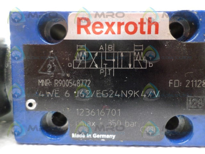 REXROTH 4WE6J62/EG24N9K4/V DIRECTIONAL SOLENOID VALVE *NEW NO BOX*