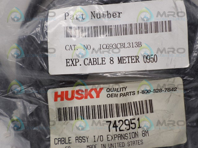 GE FANUC IC693CBL313B EXPANSION CABLE 8M *NEW IN FACTORY BAG*