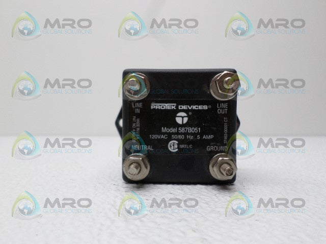 PROTEK DEVICES 587B051 LINE AC PROTECTOR *USED*
