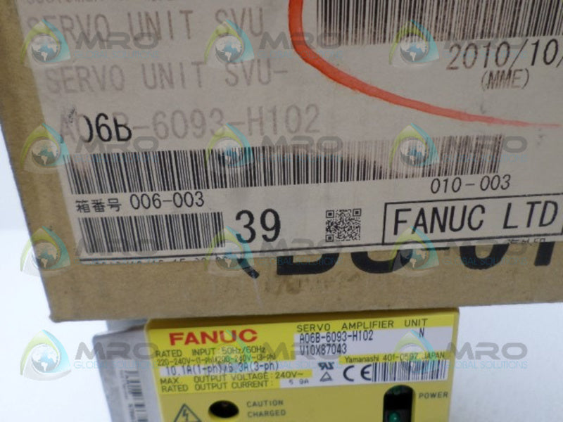 FANUC A06B-6093-H102 SERVO AMPLIFIER UNIT *NEW IN BOX*