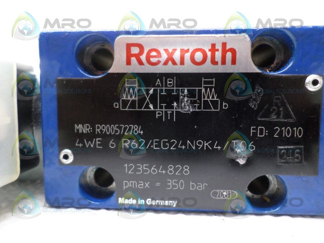 REXROTH 4WE6R62/EG24N9K4/T06 DIRECTIONAL SOLENOID VALVE *NEW NO BOX*