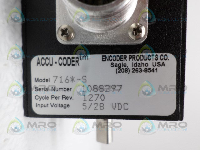 ENCODER PRODUCTS ACCU-CODER 716*-S ENCODER *NEW NO BOX*