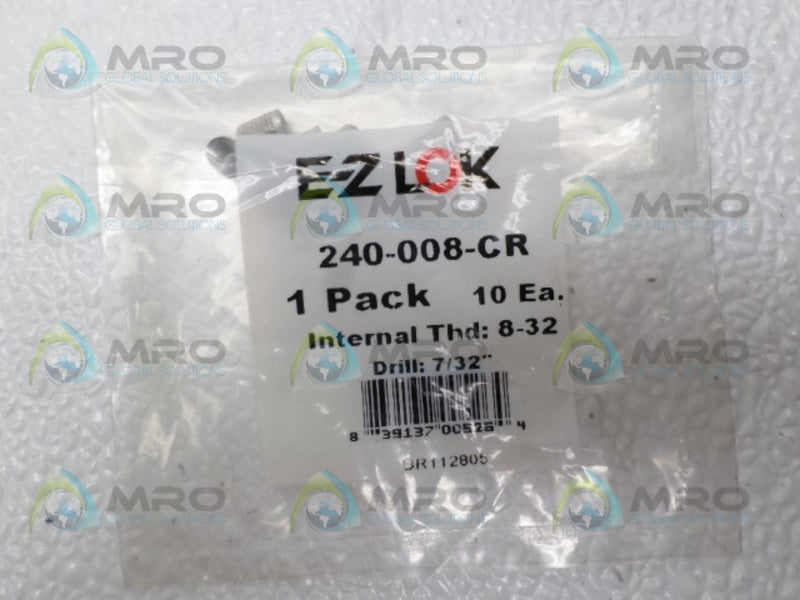 E-Z LOK 240-008-CR PRESS INSERT (PKG OF 10)  NSMP
