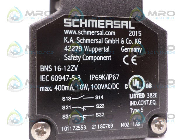 SCHMERSAL BNS16-12ZV MAGNET SAFETY SENSOR *NEW NO BOX*