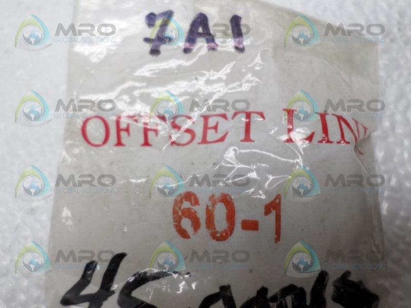 INDUSTRIAL MRO 60-1 OFFSET LINK *NEW IN FACTORY BAG*