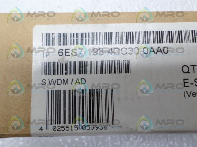 SIEMENS 6ES7193-4CC30-0AA0 TERMINAL MODULE *FACTORY SEALED*