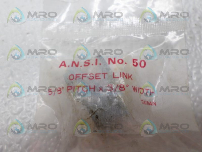 INDUSTRIAL MRO ANSI50 OFFSET LINK *NEW IN FACTORY BAG*