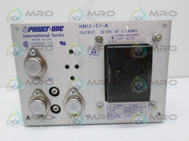 POWER ONE HN12-5.1-A POWER SUPPLY *NEW NO BOX*