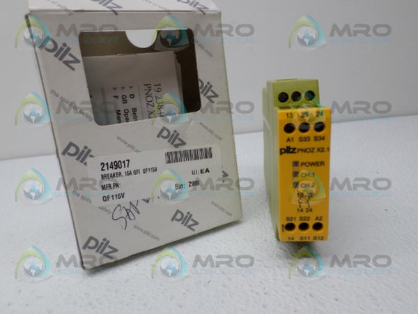 PILZ PNOZX2.124VAC/DC2n/o 774306 SAFETY RELAY NSMP