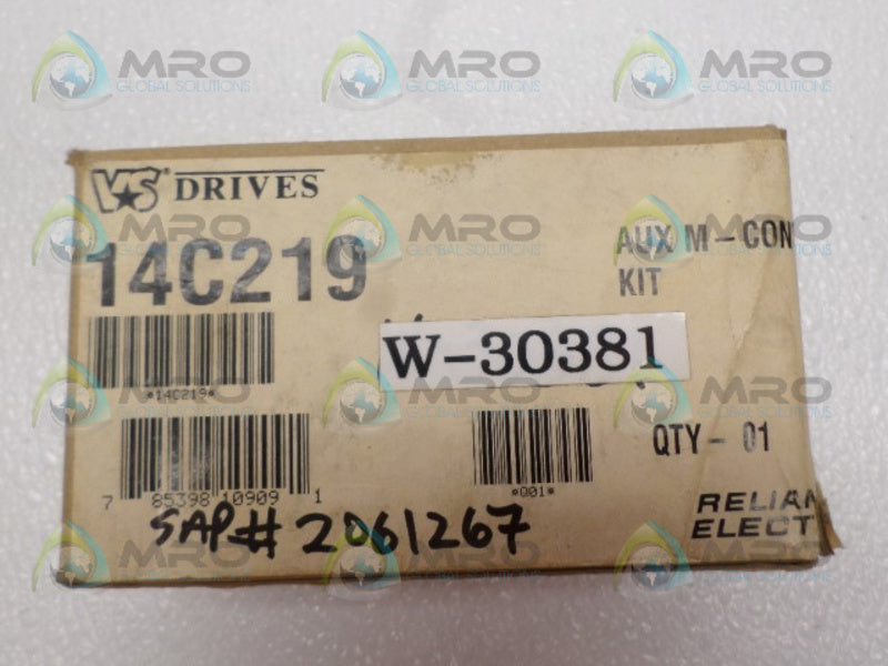 RELIANCE ELECTRIC 14C219 0-54379-1 AUXILIARY M CONTACT KIT *NEW IN BOX*