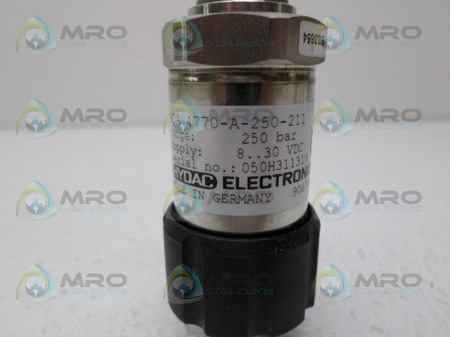 HYDAC HDA4770-A-250-211 PRESSURE TRANSDUCER *NEW NO BOX*