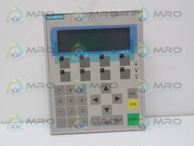 SIEMENS SIMATIC OP7 6AV3607-1JC30-0AX2 OPERATOR PANEL *NEW NO BOX*