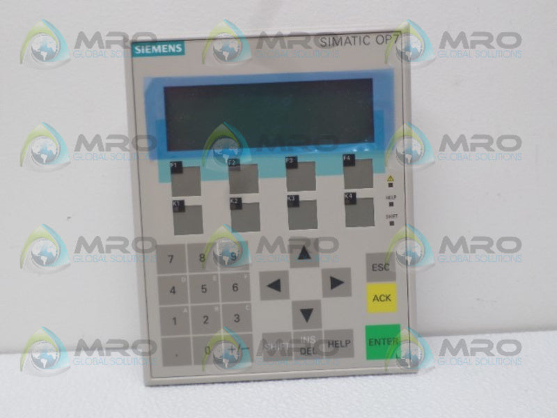 SIEMENS SIMATIC OP7 6AV3607-1JC30-0AX2  NSNP