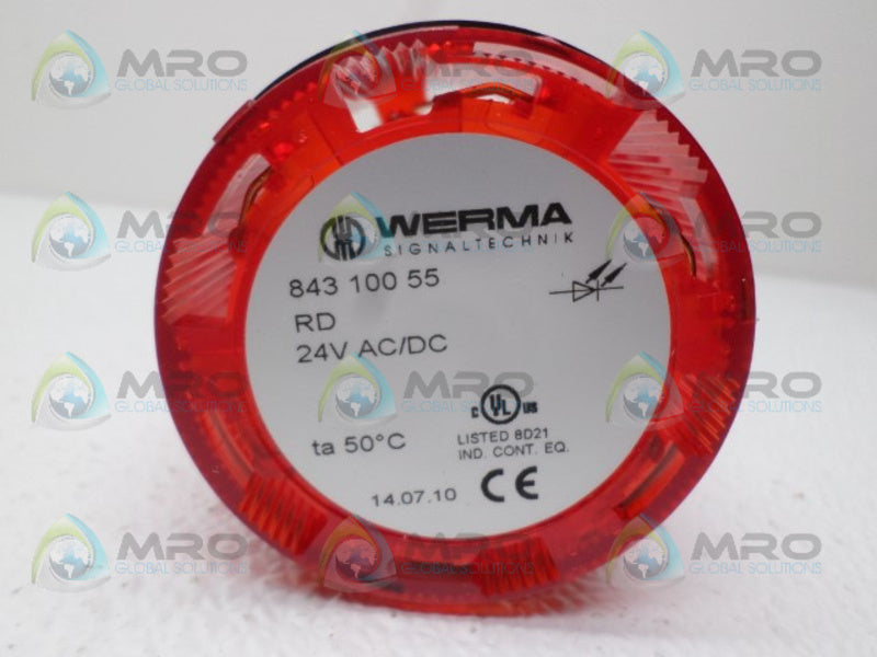 WERMA 84310055 RED LED PERM LIGHT *NEW NO BOX*