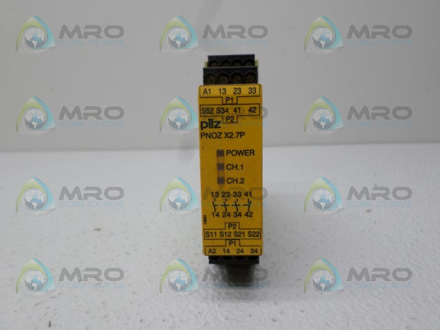 PILZ PNOZX2.7P24-240VAC/DC3n/o1n/c 777306 SAFETY RELAY *NEW NO BOX*