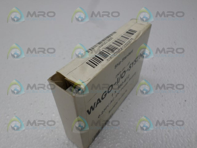 WAGO 750-612 POWER SUPPLY MODULE *FACTORY SEALED*
