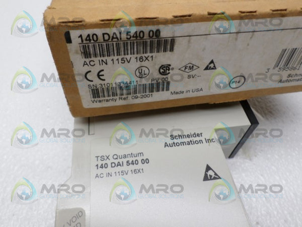SCHNEIDER TSX QUANTUM 140DAI54000 INPUT MODULE  NSMP
