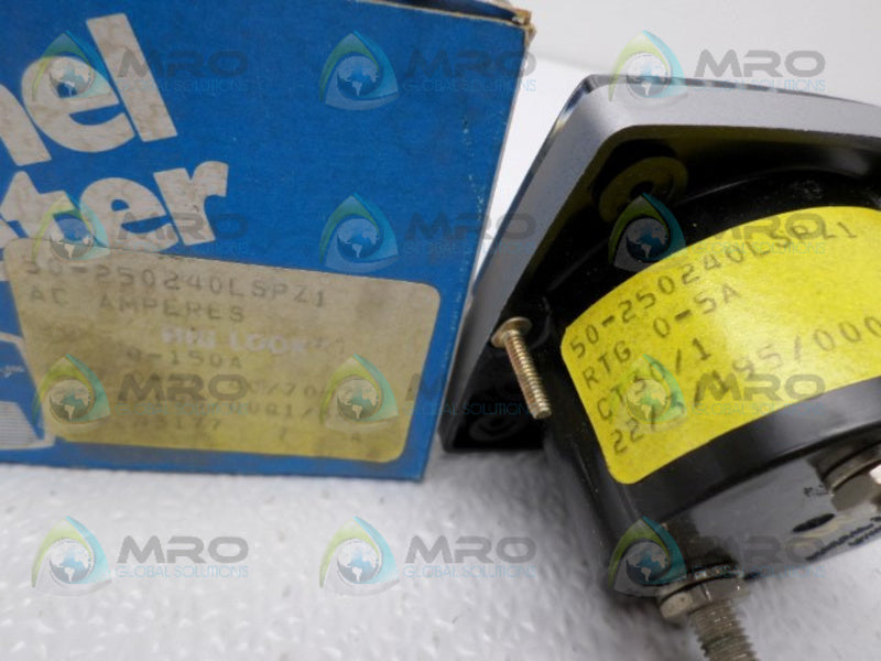 GENERAL ELECTRIC 50-250240LSPZ1 PRESSURE GAUGE 0-150 AC AMPS NSMP
