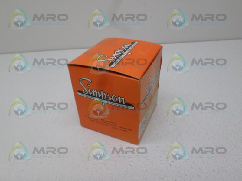 SIMPSON TV1DAA001 PANEL METER 0-1 DC AMPS NSMP