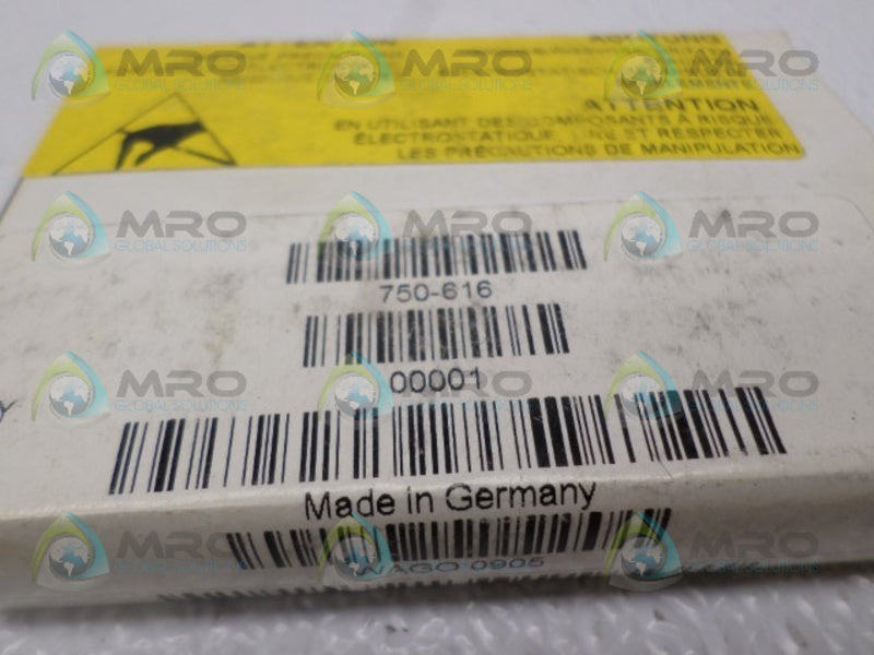 WAGO 750-616 DISTANCE SUPPLY MODULE *FACTORY SEALED*