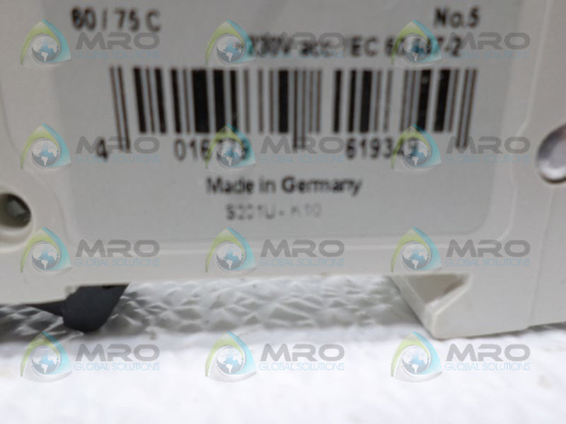 ABB S201U-K10 CIRCUIT BREAKER 10A *NEW NO BOX*