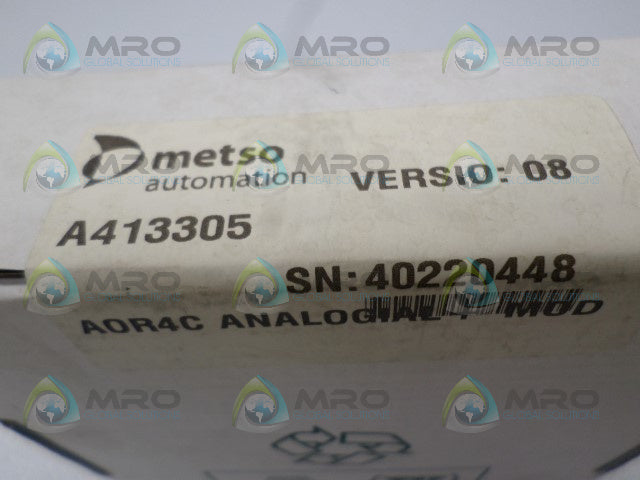 METSO A413305 AOR4C ANALOGIAL MODULE *FACTORY SEALED*