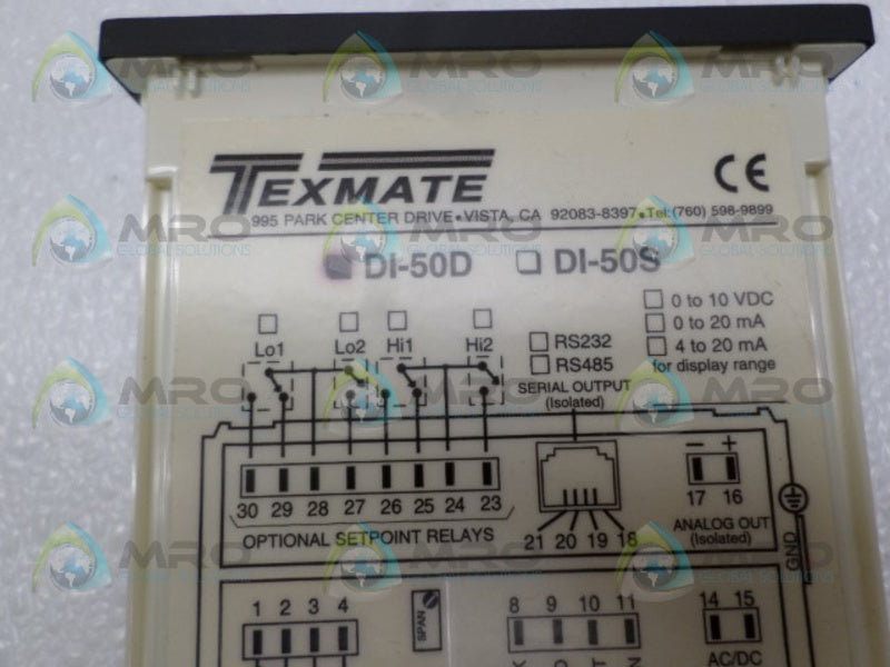 TEXMATE DI-50D DIGITAL LED PANEL METER NSNP