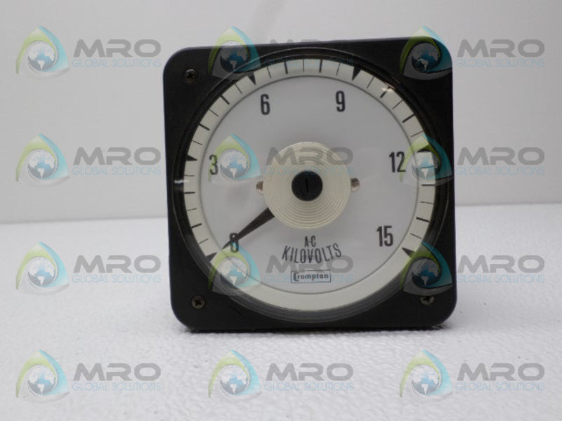 CROMPTON 077-05GA-RSWC-C6 PANEL METER 0-15AC KILOVOLTS  NSNP