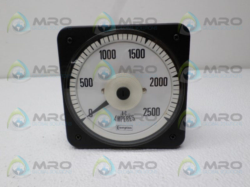 CROMPTON 077-05FA-LSTU-C6 PANEL METER 0-2500 AC AMPS  NSNP