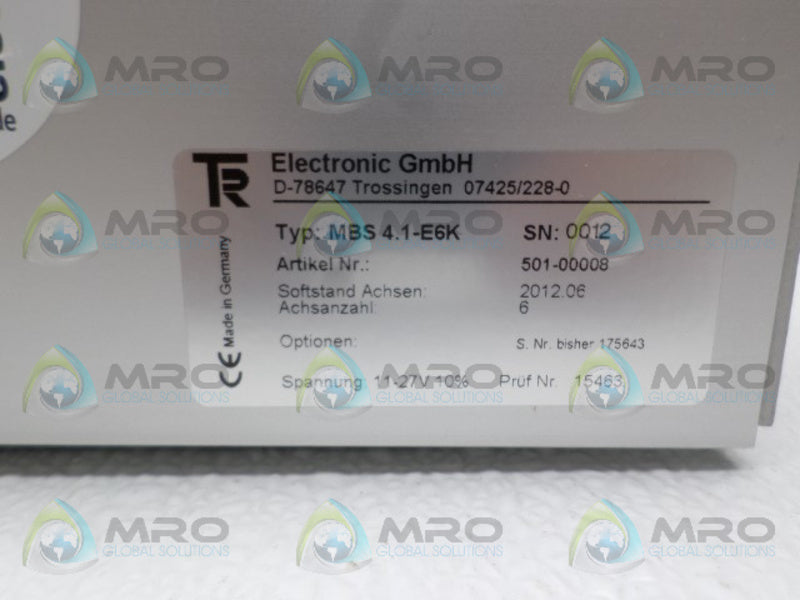TR ELECTRONICS MBS4.1-E6K  NSNP