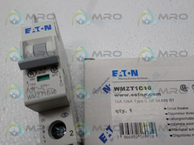 EATON WMZT1C10 CIRCUIT BREAKER 10A *NEW IN BOX*