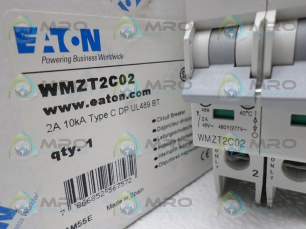 EATON WMZT2C02 CIRCUIT BREAKER 2A NSMP