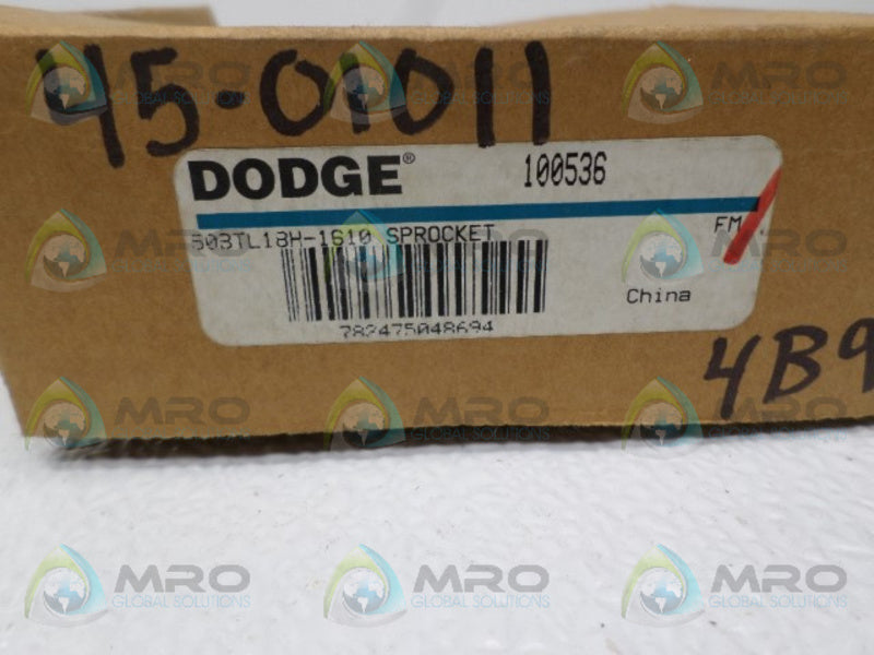 DODGE 100536 50BTL18H-1610 SPROCKET NSMP
