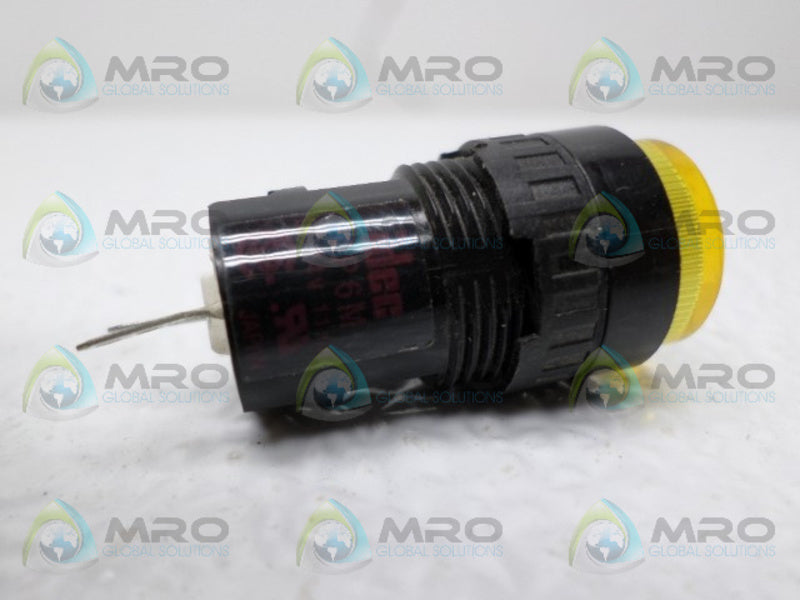 IDEC AP6M YELLOW LED PILOT LIGHT  NSNP