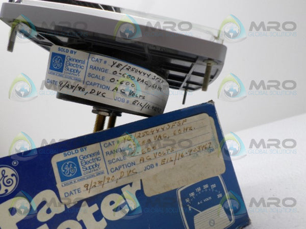 YOKOGAWA YE/250444SFSF PANEL METER 0-600VAC NSMP