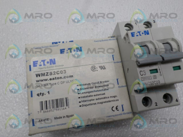 EATON WMZS2C03 CIRCUIT BREAKER 3A NSMP