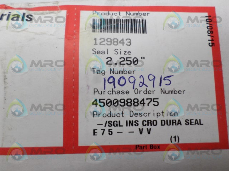 FLOWSERVE 129843 MECHANICAL SEAL SPRING ASSEMBLY  NSMP
