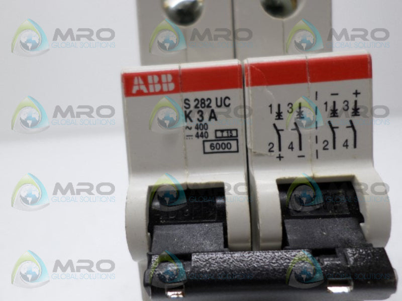 ABB S282UC-K3 CIRCUIT BREAKER 3A *USED*