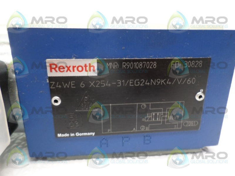 REXROTH Z4WE6X254-31/EG24N9K4/V/60 SOLENOID VALVE NSNP