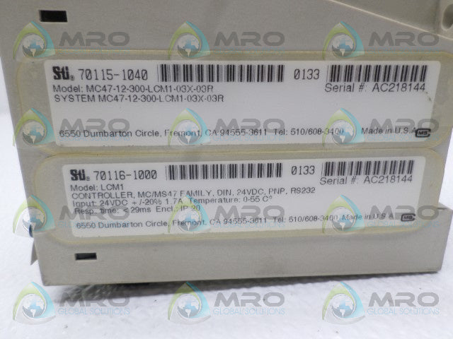 STI LCM-1 70116-1000 LIGHT CURTAIN CONTROLLER *NEW NO BOX*