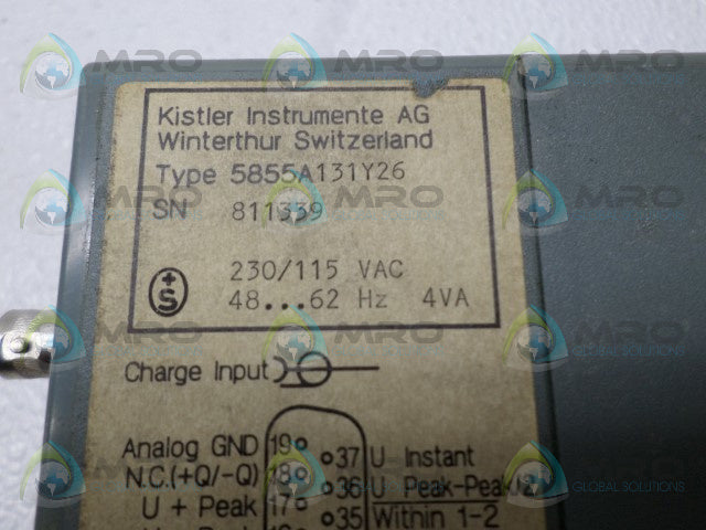 KISTLER INSTRUMENTS 5855A131Y26 POWER SUPPLY *NEW NO BOX*