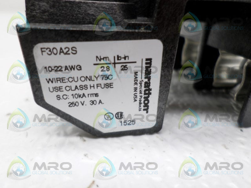 MARATHON F30A2S FUSE HOLDER *NEW NO BOX*