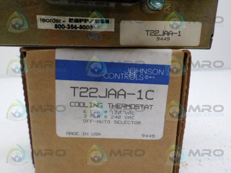 JOHNSON CONTROLS T22JAA-1C COOLING THERMOSTAT *NEW IN BOX*