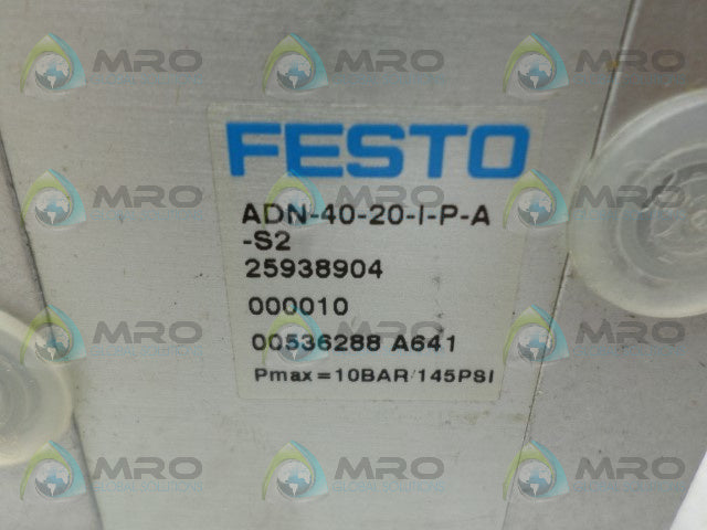 FESTO ADN-40-20-I-P-A-S2 PNEUMATIC CYLINDER *NEW NO BOX*