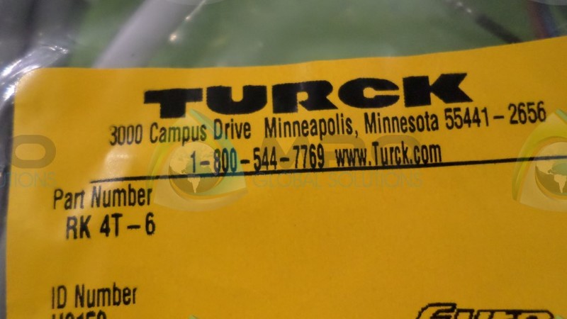 TURCK RK4T-6 CONNECTOR * NEW IN FACTORY BAG *