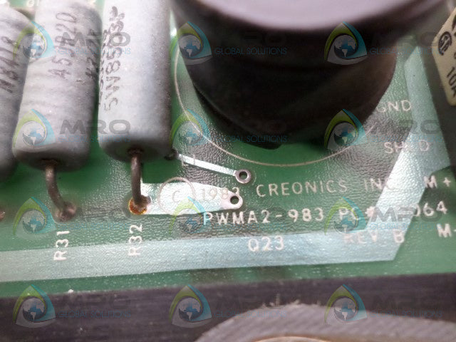 CREONICS PWMA2-983 PC BOARD *USED*