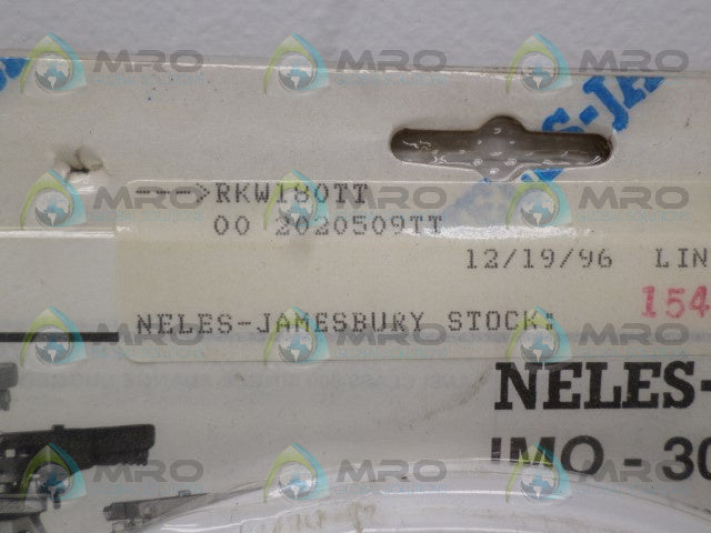 NELES-JAMESBURY RKW180TT VALVE REPAIR KIT *NEW IN ORIGINAL PACKAGE*