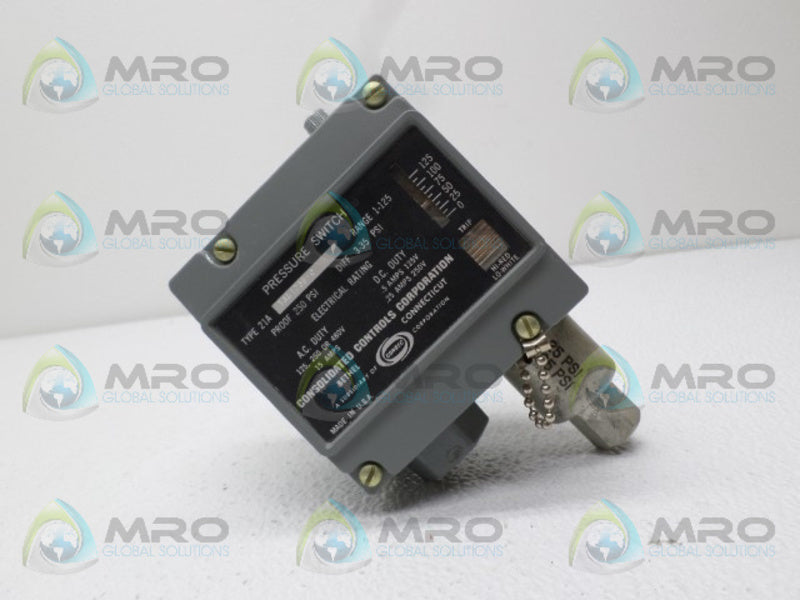 CONSOLIDATED CONTROLS 21A1AL125B-C PRESSURE SWITCH  NSNP