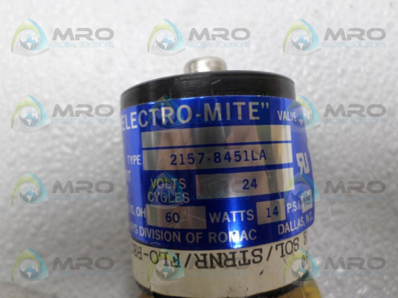 HAYS 2157-8451LA ELECTRO-MITE VALVE  UNMP